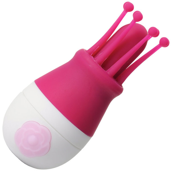 unusual sex toys Elite Silicone Hybrid Sucking & Vibrating Wand - Deep Purple - Romantic  Depot