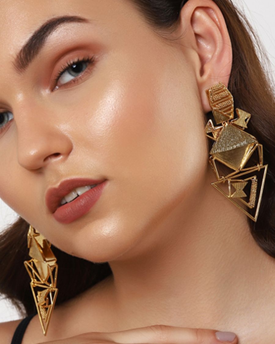 earrings for bodycon dress Sensational Gold Drop Earrings - All Jewelry