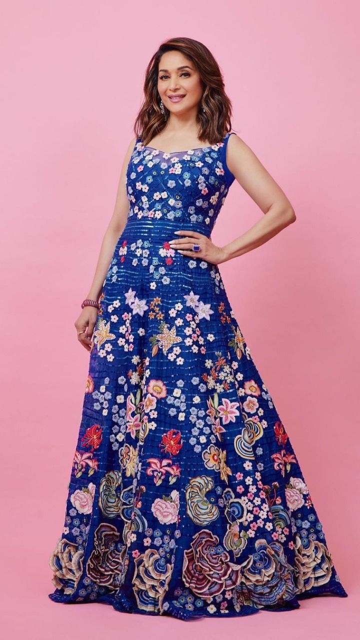 Madhuri Dixit Nenes Collection Of Designer Gowns