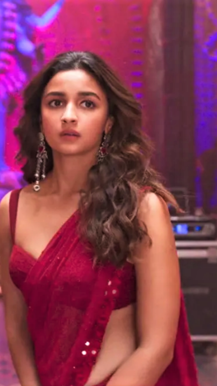 strapless open back dress Alia Bhatt Swirl Dress