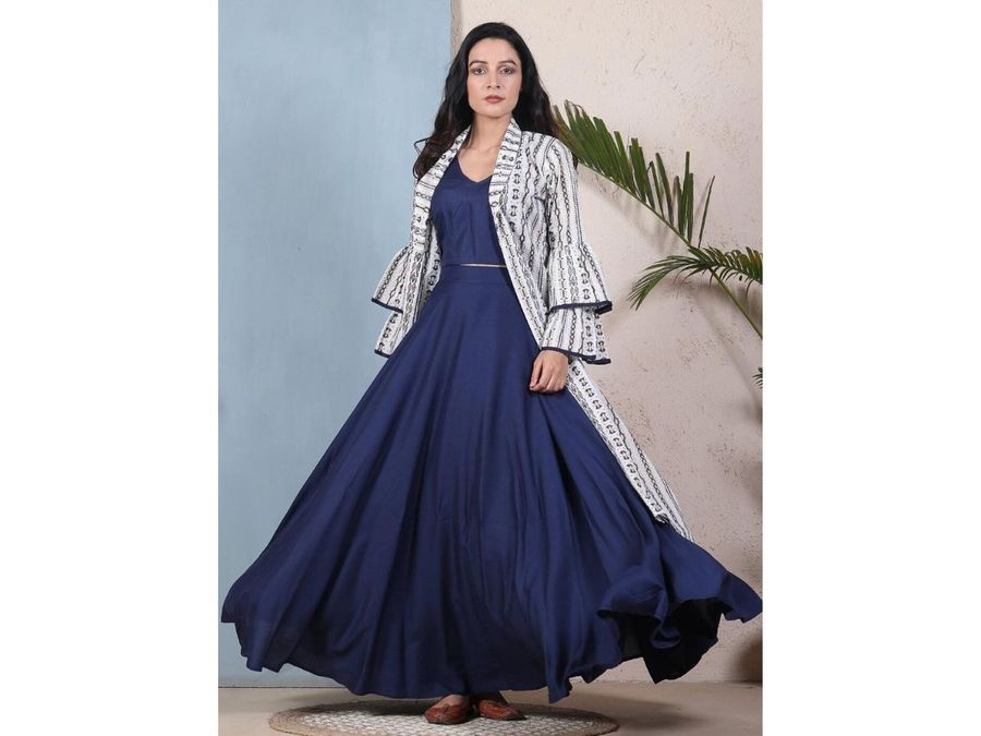 chinese dress ladies Black Abstract Stripe Print 2 in 1 Long Sleeve Pleated Skirt Midi Dres – AX  Paris
