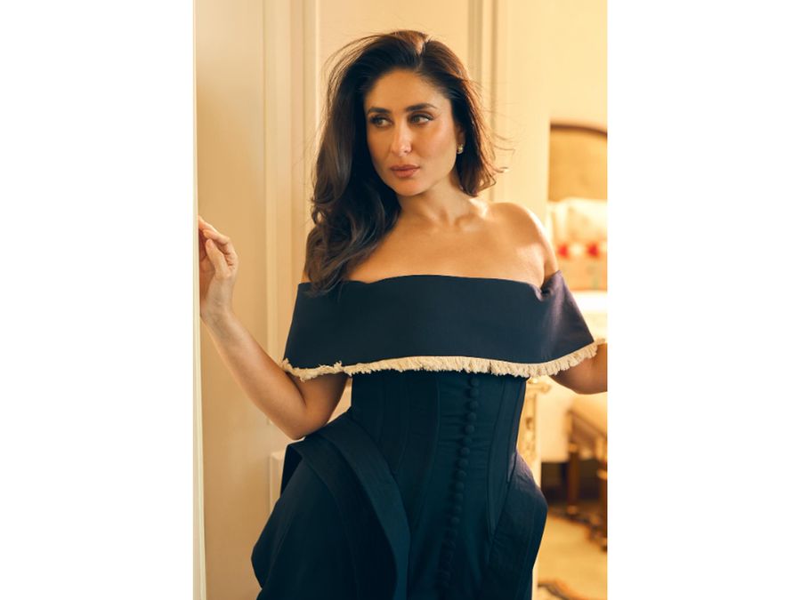 kareena blue dress The stunning Kareena Kapoor Khan in #ShufflingSuitcasesCuration , The  Gota Set Kalidar Set comes in a vibrant blue with thoughtful detailing to  elevate any look with minimal accessories! , Shop the