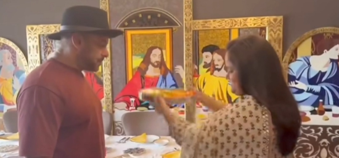 Salman Khan’s Raksha Bandhan Celebration With Sister Arpita Goes Viral After Netizens Notice Jesus Christ's Mural