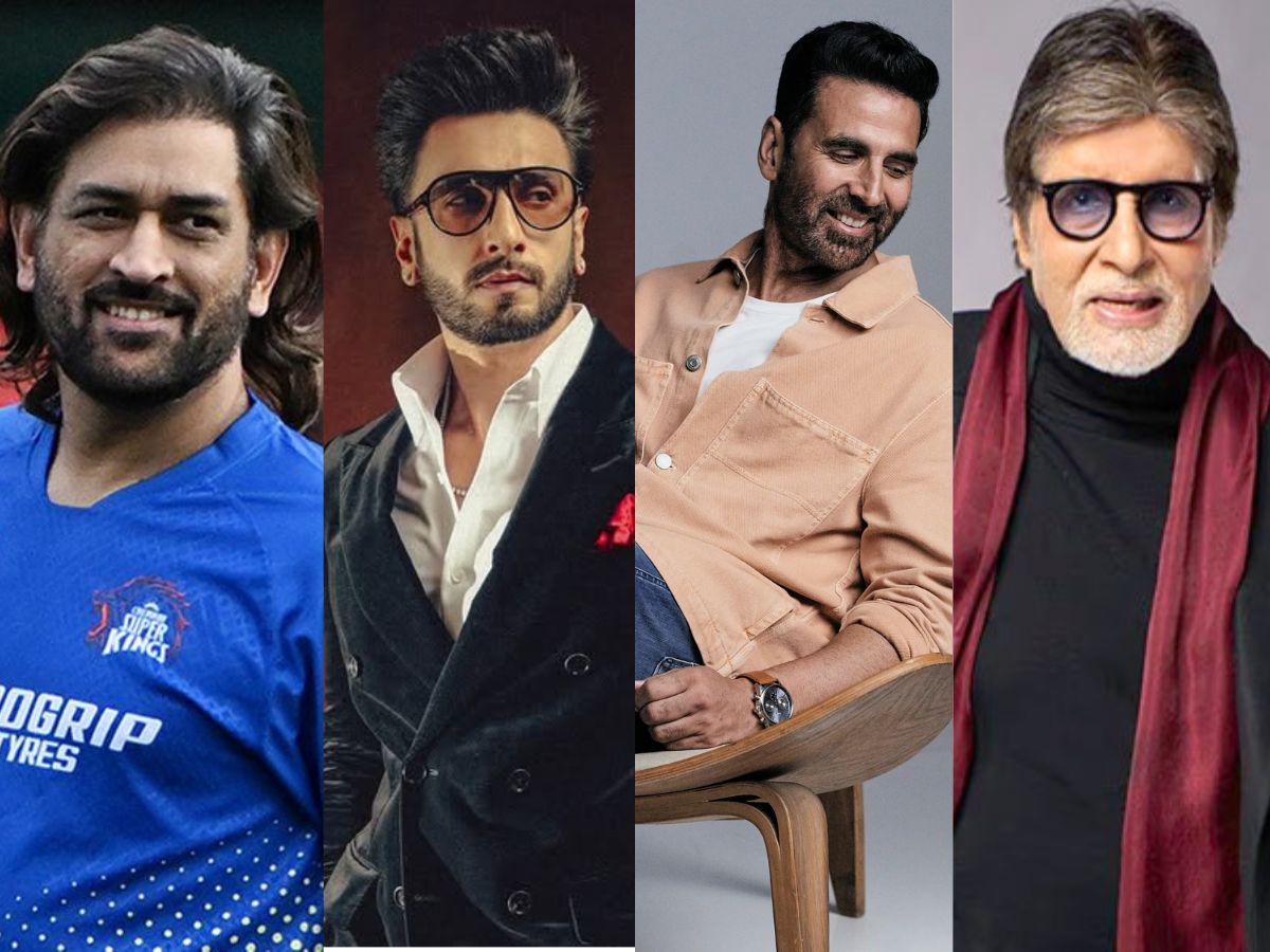 Most valuable Indian celebrities MS Dhoni, Ranveer Singh, Akshay Kumar, Amitabh Bachchan